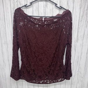 Adrianna Papell burgundy size small
